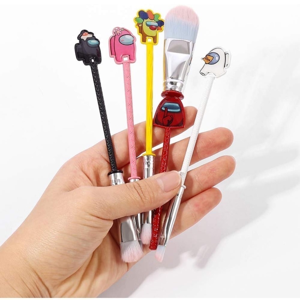5pcs Cute Among Us  Makeup Brushes